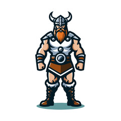 Obraz premium viking mascot logo vector illustration