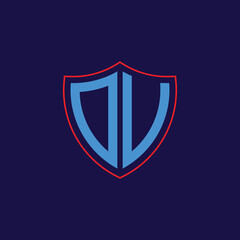 Corporate Shield Logo with Letter Combination