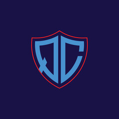 Corporate Shield Logo with Letter Combination