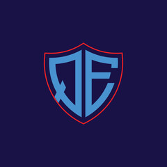 Corporate Shield Logo with Letter Combination