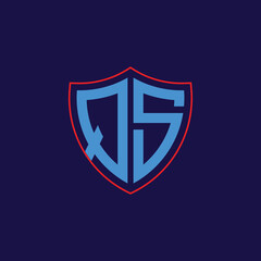 Corporate Shield Logo with Letter Combination