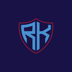 Corporate Shield Logo with Letter Combination