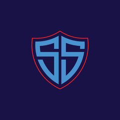 Corporate Shield Logo with Letter Combination