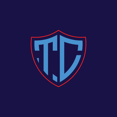 Corporate Shield Logo with Letter Combination