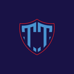 Corporate Shield Logo with Letter Combination