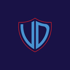 Corporate Shield Logo with Letter Combination