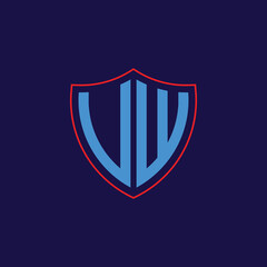 Corporate Shield Logo with Letter Combination