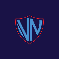 Corporate Shield Logo with Letter Combination