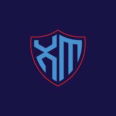 Corporate Shield Logo with Letter Combination