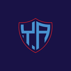 Corporate Shield Logo with Letter Combination