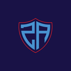 Corporate Shield Logo with Letter Combination