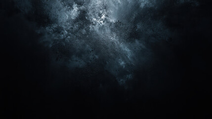 A dark, textured background with a mix of blue and gray tones, suggesting a moody, atmospheric scene.