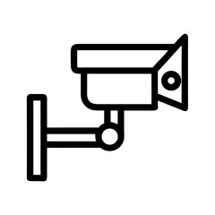 Security Camera Mounted on Wall Icon Design