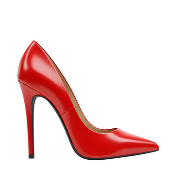red high heel shoes