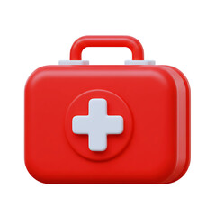 First Aid Kit on Transparent Background


