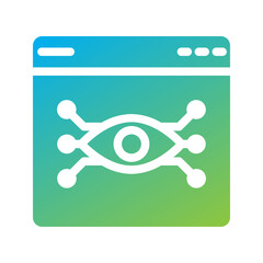 An eye representing visual preview or user interface inspection.