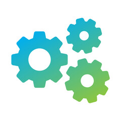 Three gears symbolizing system settings or configuration.