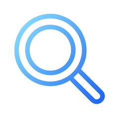 Gradient Blue Magnifying Glass Icon For Search And Discovery Purposes Illustration