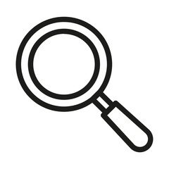 A magnifying glass for searching or exploring content.