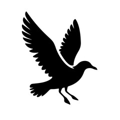 Obraz premium seagull silhouette , seagull vector
