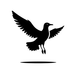 Obraz premium seagull silhouette , seagull vector