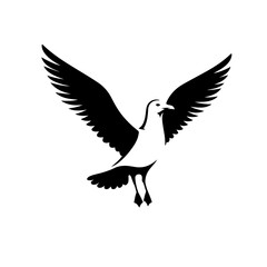 seagull silhouette , seagull vector