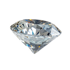 Diamond Gemstone Isolated on Transparent Background
