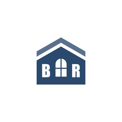 Modern Home Improvement Logo Design with Roof Icon