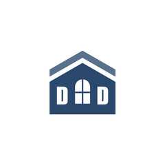 Modern Home Improvement Logo Design with Roof Icon