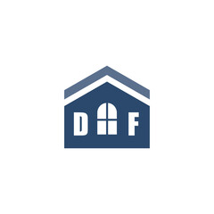 Modern Home Improvement Logo Design with Roof Icon