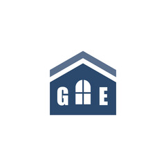 Modern Home Improvement Logo Design with Roof Icon