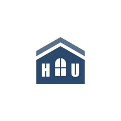Modern Home Improvement Logo Design with Roof Icon