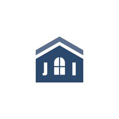 Modern Home Improvement Logo Design with Roof Icon