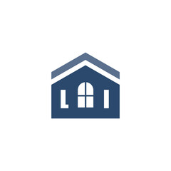 Modern Home Improvement Logo Design with Roof Icon