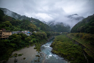 Summer at Oboke Gorge in Tokushima Prefecture, Shikoku Island, Japan