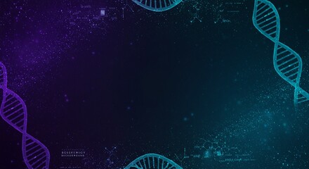 A clean, modern, and futuristic science-themed background with abstract elements like molecules, atoms, and data lines in cool neon tones. No text, no logos just a sleek, professional design.