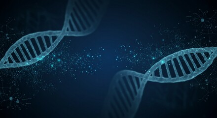 A clean, modern, and futuristic science-themed background with abstract elements like molecules, atoms, and data lines in cool neon tones. No text, no logos just a sleek, professional design.