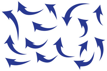 Fototapeta premium curve arrows icon