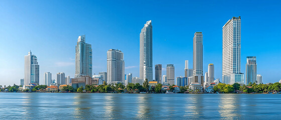 Obraz premium Panoramic view of skyline 