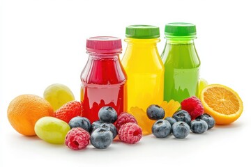 White background showcasing a children's lunch pack, juice, and snack.