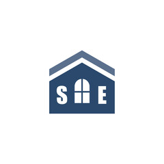 Modern Home Improvement Logo Design with Roof Icon