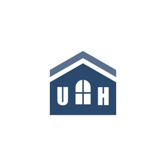 Modern Home Improvement Logo Design with Roof Icon