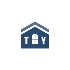 Modern Home Improvement Logo Design with Roof Icon