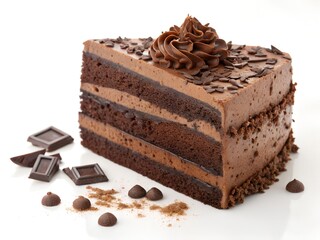 Decadent Triple Layer Chocolate Cake Recipe with Frosting and Shavings