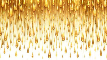 Golden Rain Bokeh Background, Abstract Autumn Background, Fall Bokeh, Golden Lights, Defocused Background, Yellow Bokeh, Shiny Background