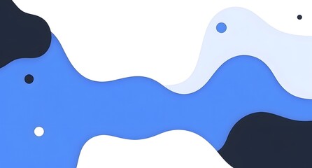 Blue wave vector background, white background, simple flat design, minimalistic style, simple lines and shapes, no shading or details, 