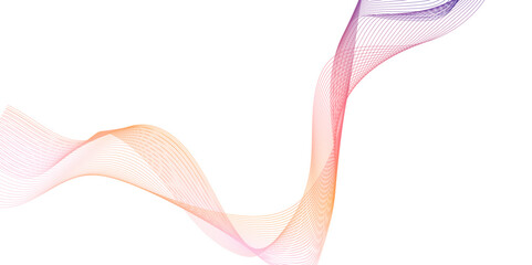 modern geometric curved stream background abstract wave line, Undulate Gradient color Wave Swirl modern dynamic frequency sound wave patterns, abstract geometric background with business lines.