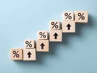 Increasing Percentage Blocks with Up Arrows