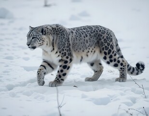Obraz premium snow leopard portrait