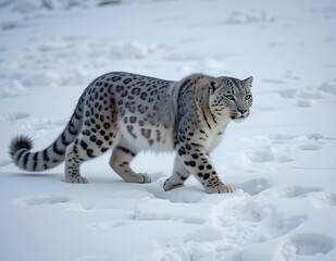 Obraz premium snow leopard portrait